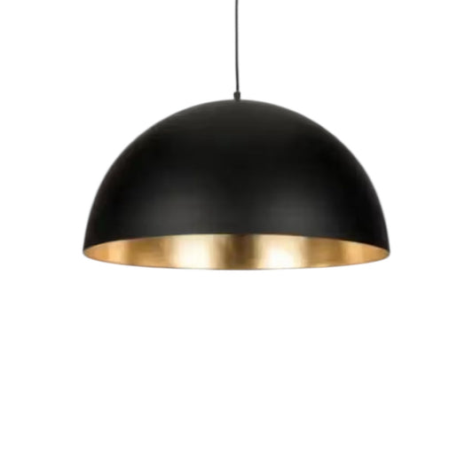 Minimalist gold dome ceiling lamp for contemporary interior