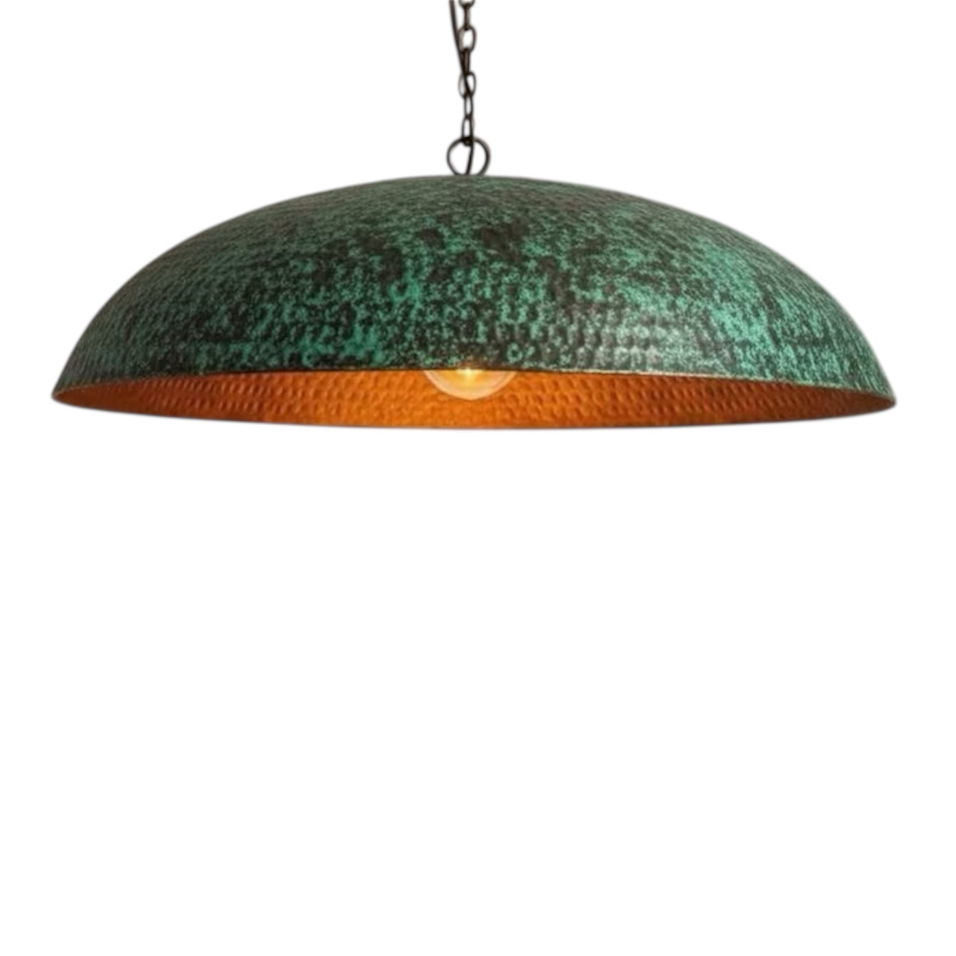 Oxidized Brass  Dome Light Fixture  - Ref.1771