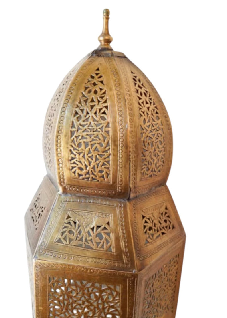 Handmade Moroccan Brass Wall Sconce | Authentic Moorish Wall Lamp