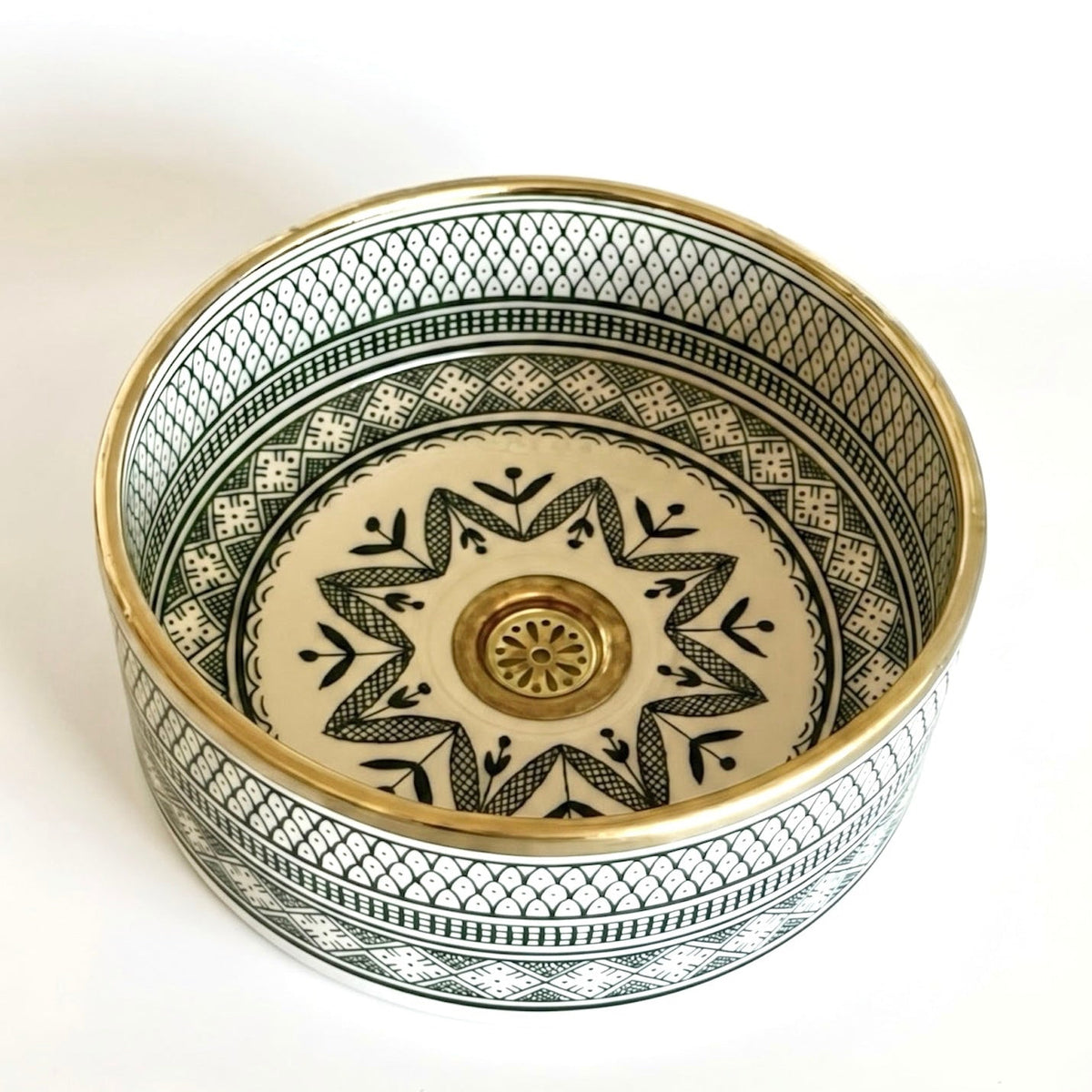 Handcrafted Moroccan Ceramic Sink - Ref. 1804