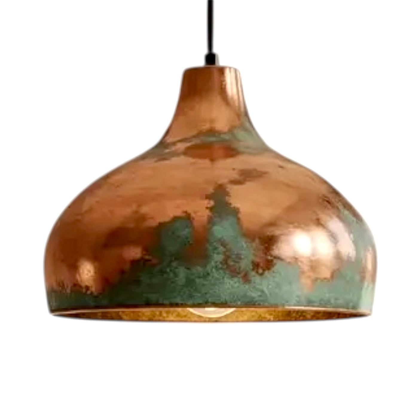 Oxidized Copper Dome Light Fixture - Ref.2049