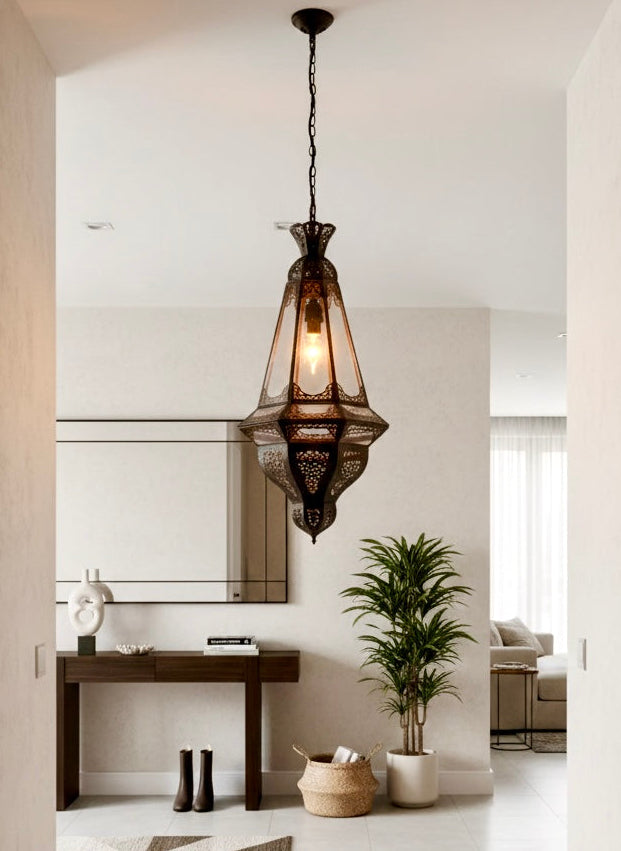 Moroccan Glass Ceiling Lamp - Ref. 2401