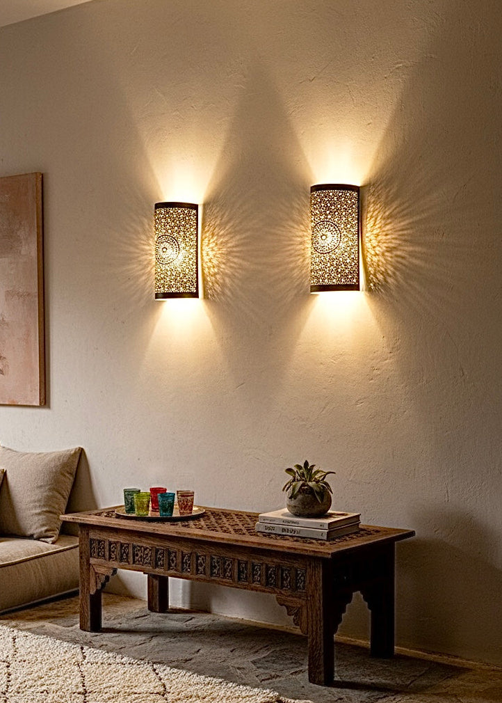 Set of 2 Moroccan Wall Sconces - Ref.1014