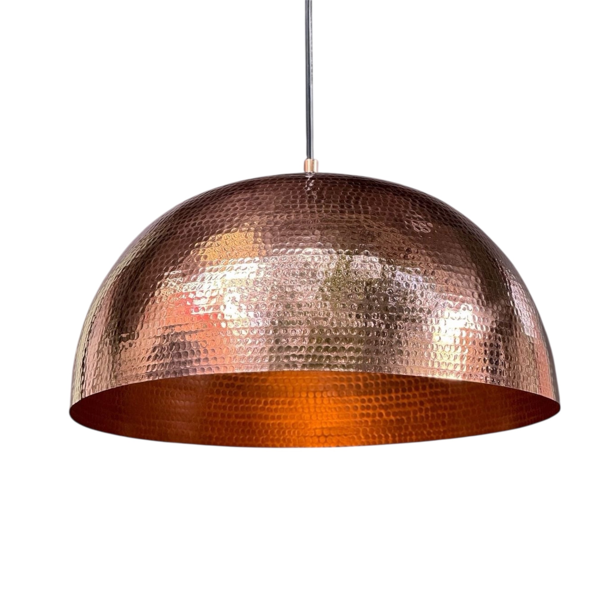 Solas | Hammered Copper Dome Pendant Light | Free Shipping – Edken