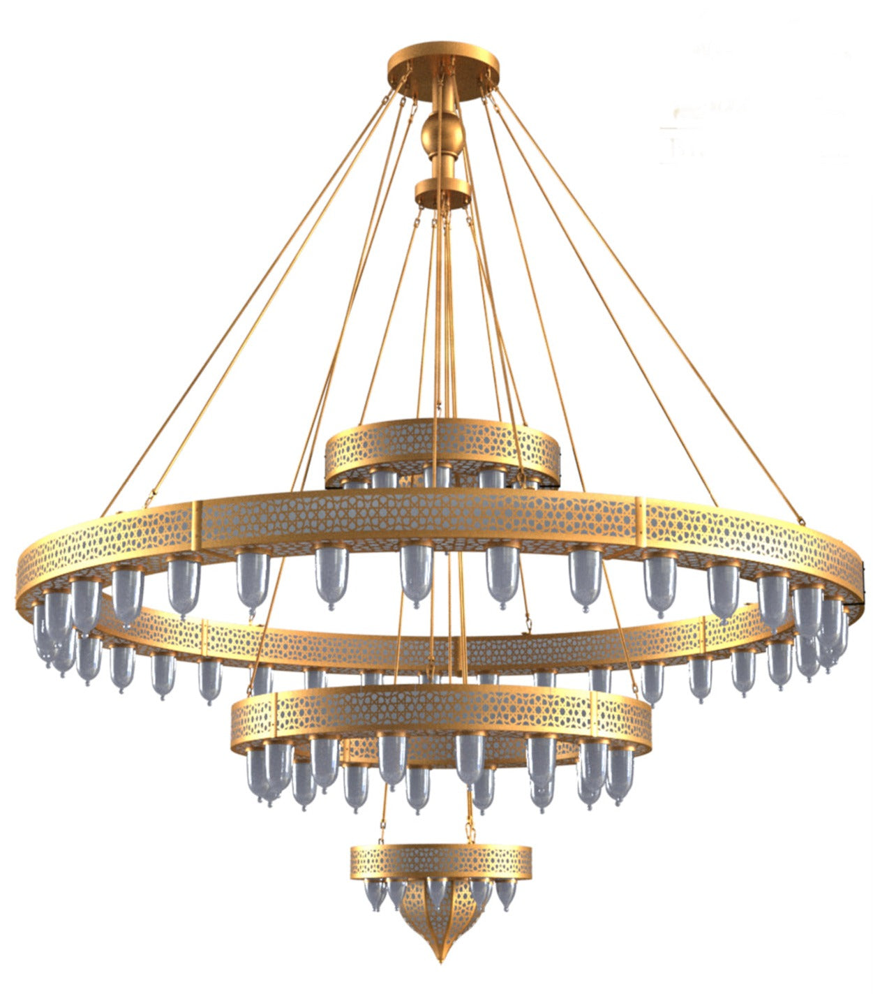 Bespoke Large Brass Chandeliers | Luxury Custom Lighting – Edken