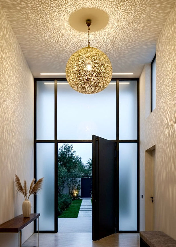 pendant lighting, perfect for contemporary bohemian interiors.