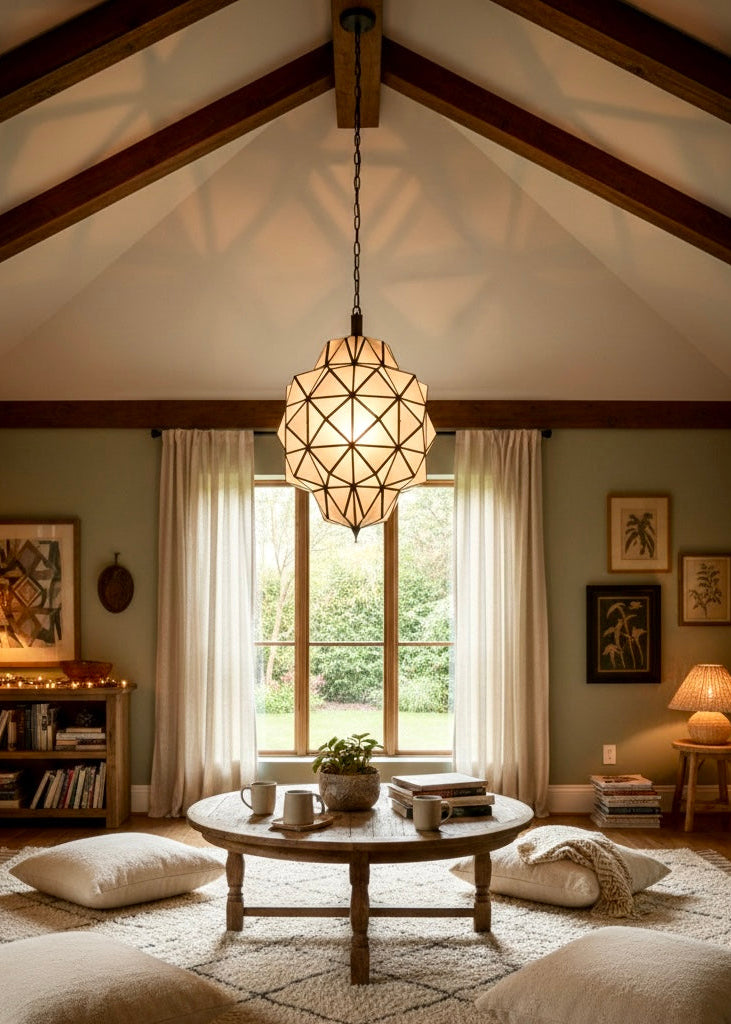 Moroccan Glass Ceiling Lamp - Ref. 2047