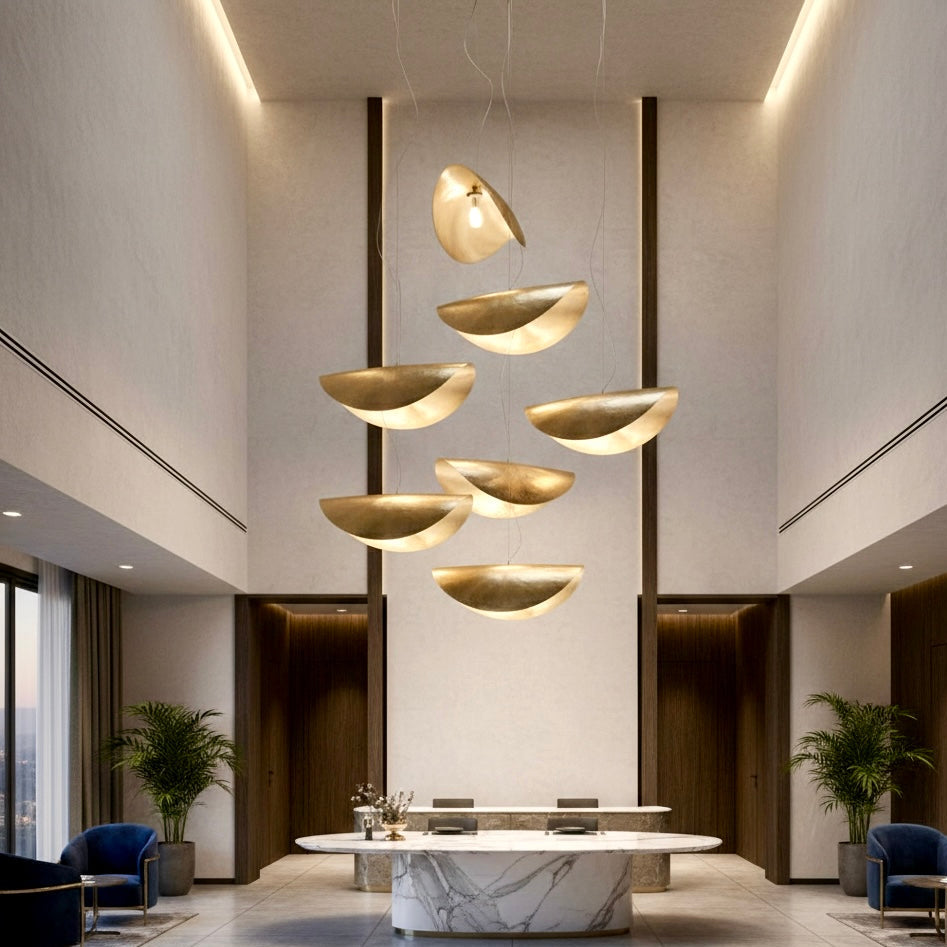 Brass Leaf Ceiling Light - Ref. 1198