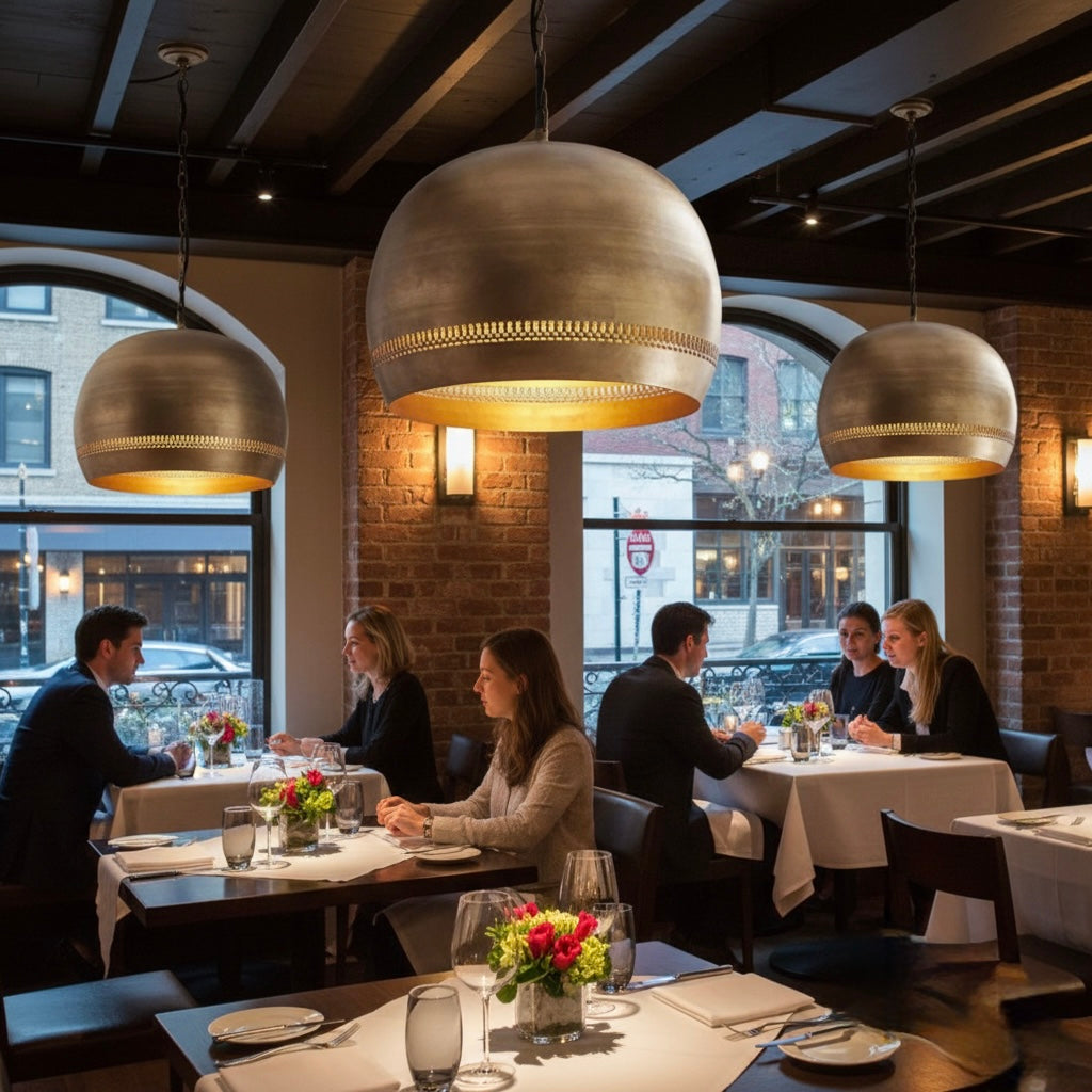 Brass Dome Light Fixture,  - Ref.2321