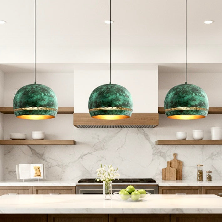 Brass Dome Light Fixture,  - Ref.2044