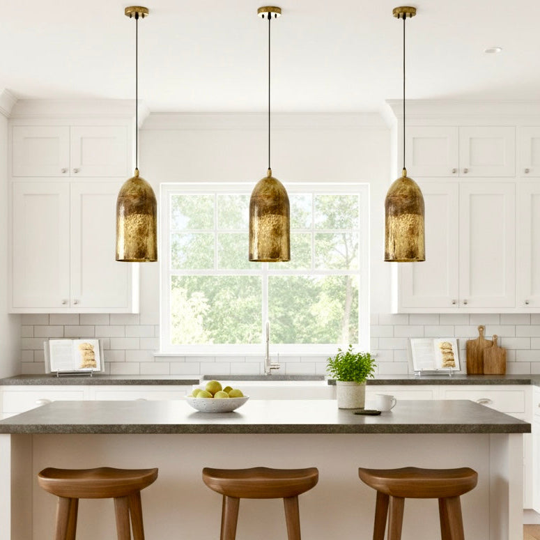 Brass Bronze Dome Light Fixture  - Ref.2725