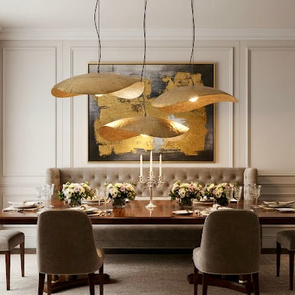 Modern Moroccan brass lighting fixture designed for luxury minimalist interior decor