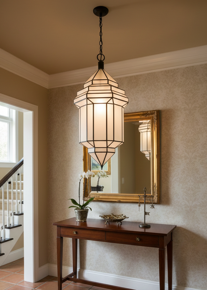 Moroccan Glass Ceiling Lamp - Ref. 2404