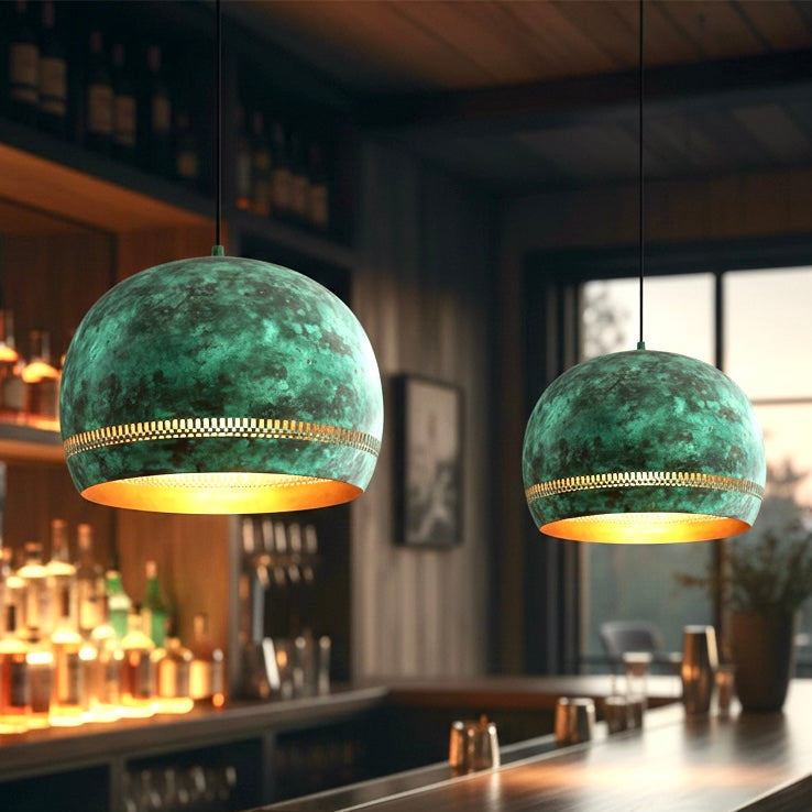 Brass Dome Light Fixture,  - Ref.2044