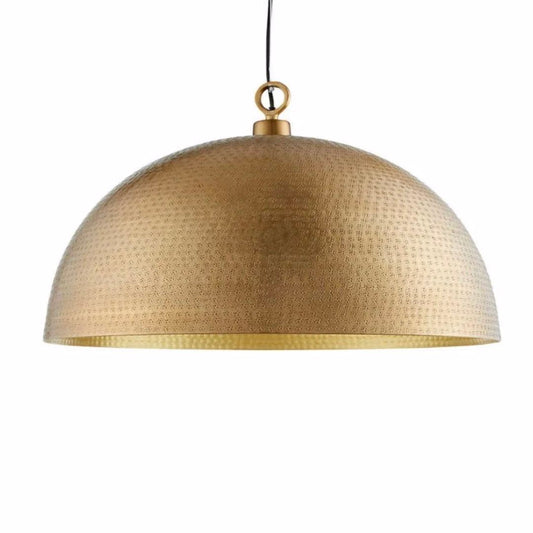 Hammered Gold Brass Dome Light Fixture - Ref.1162