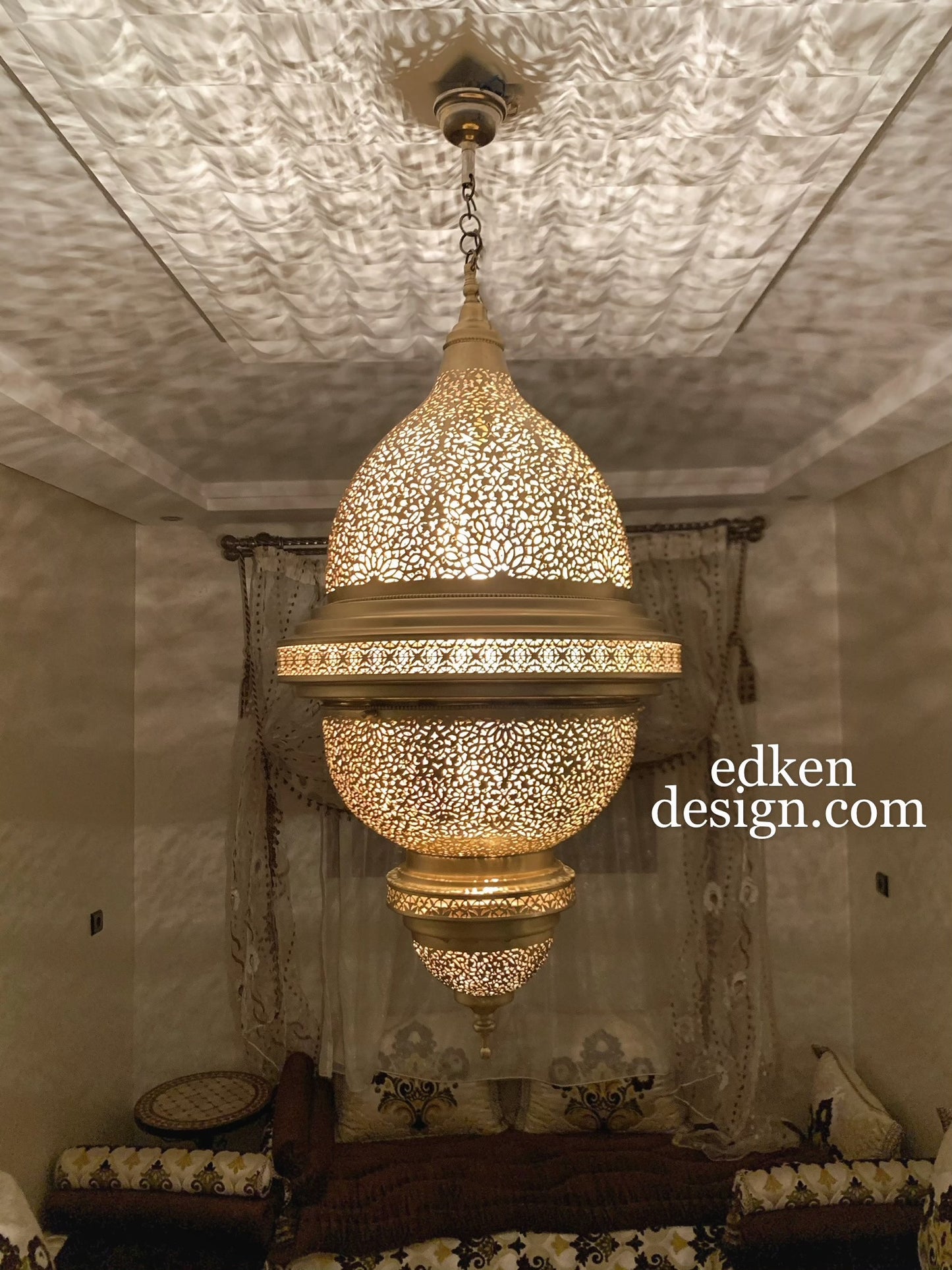 EDKEN LIGHTS - Morocco Ceiling Lamp Shades Fixture Moroccan Handcrafted Pendant Lights 