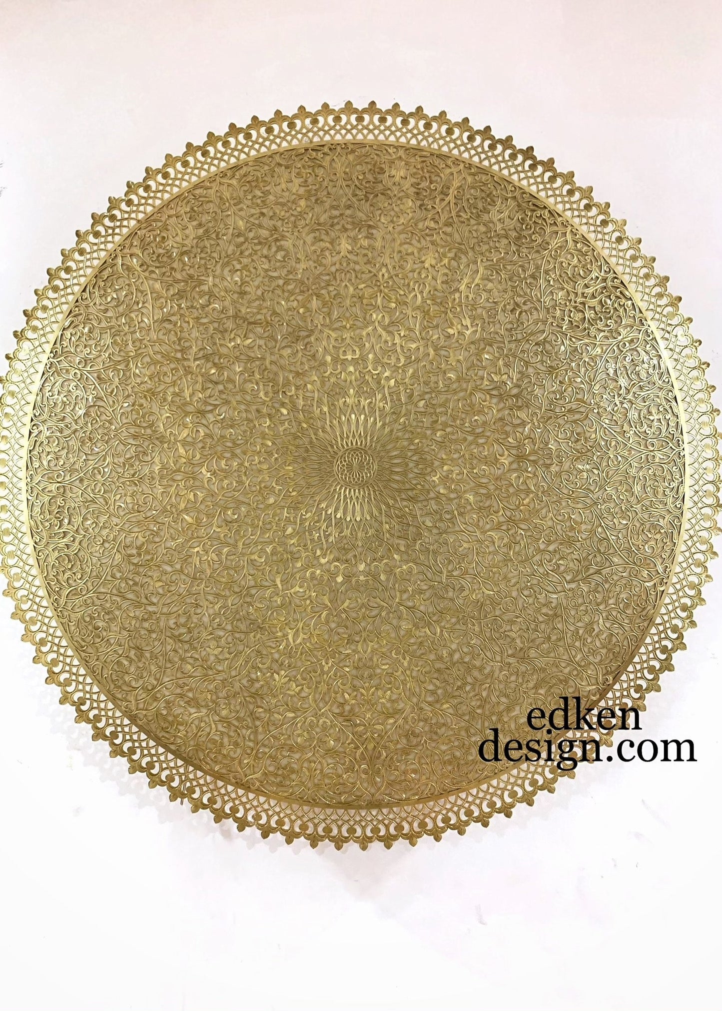 Handmade Moroccan brass wall lamp flush mount with intricate patterns.