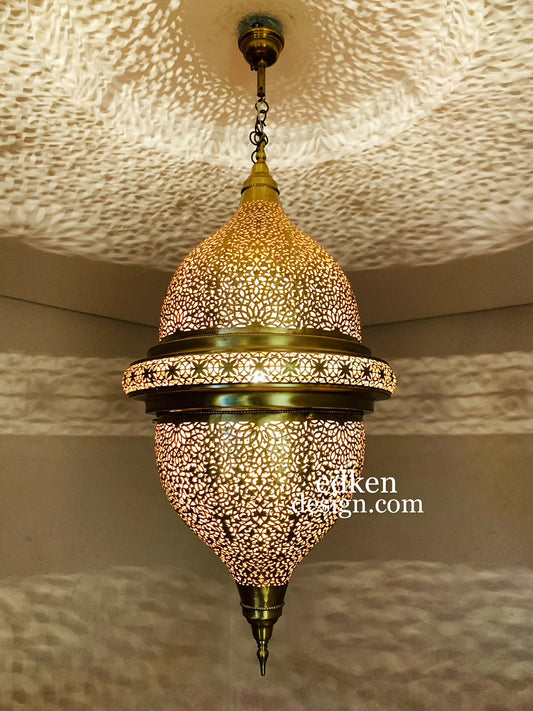 EDKEN LIGHTS - Morocco Ceiling Lamp Pendant Shades Fixture Moroccan Handcrafted Hanging Lights 