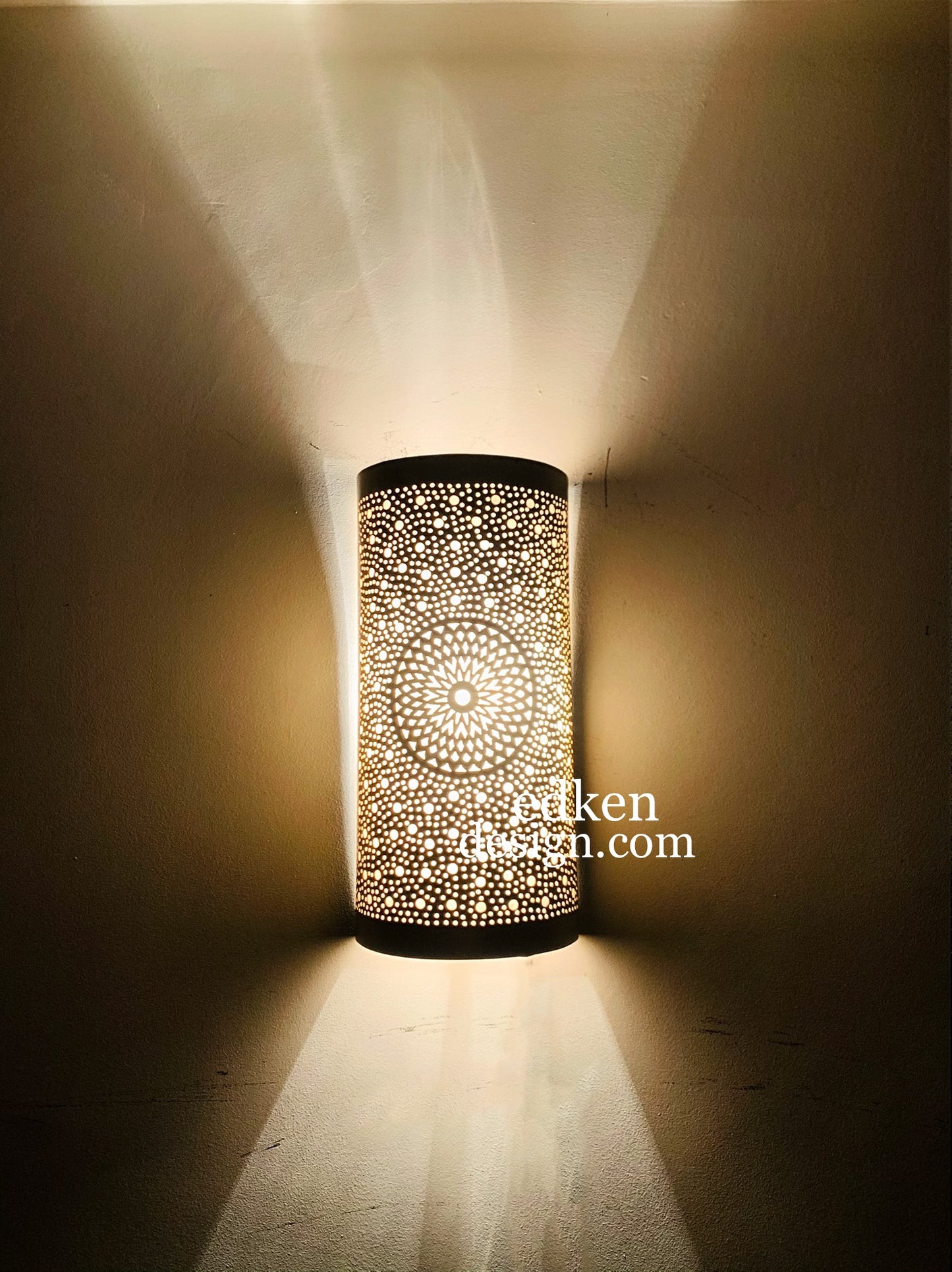 EDKEN LIGHTS - Moroccan Wall Lamps Sconce Fixture Pierced Wall Lights Handmade Vintage Home Decor